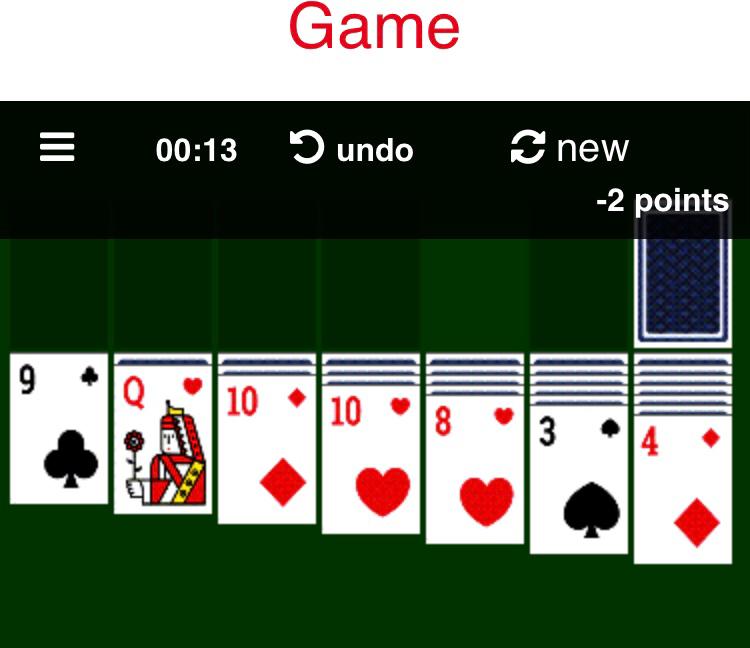 Solitaire game